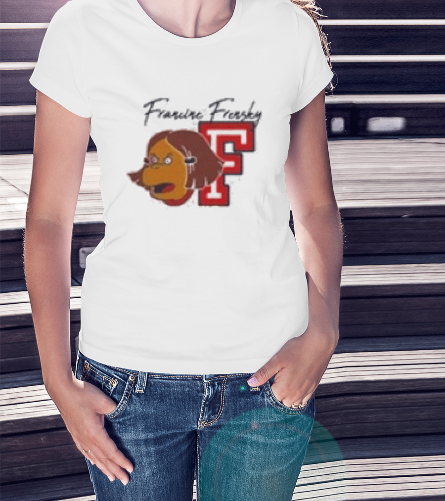 Francine Frensky F Arthur Cartoon Character Face Animation T-Shirt