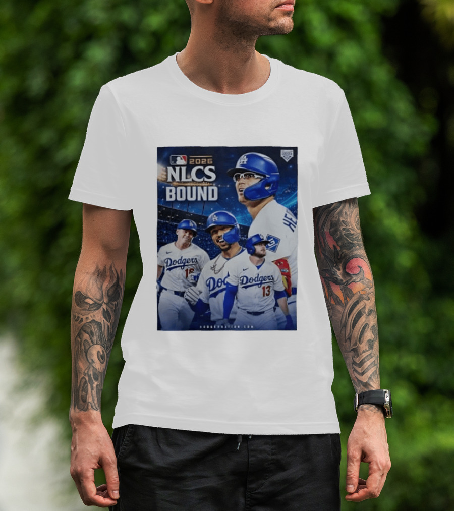 MLB 2026 NLCS Bound Los Angeles Dodgers Baseball Players T-Shirt