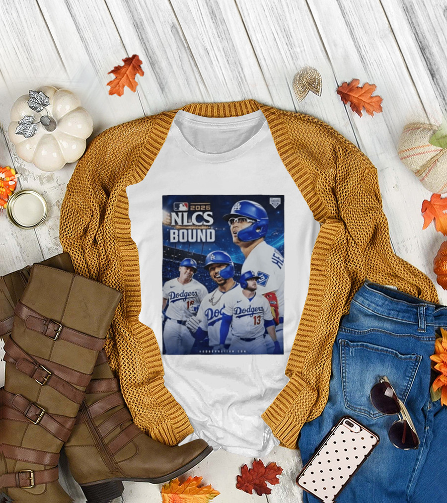 MLB 2026 NLCS Bound Los Angeles Dodgers Baseball Players T-Shirt