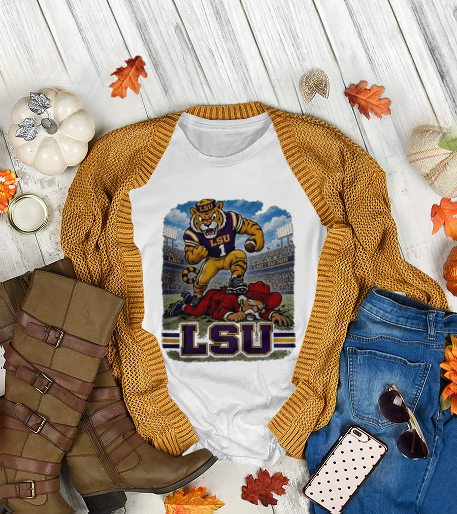 LSU Tigers Victory Over Ole Miss Rebels 2026 Football Rivalry T-Shirt