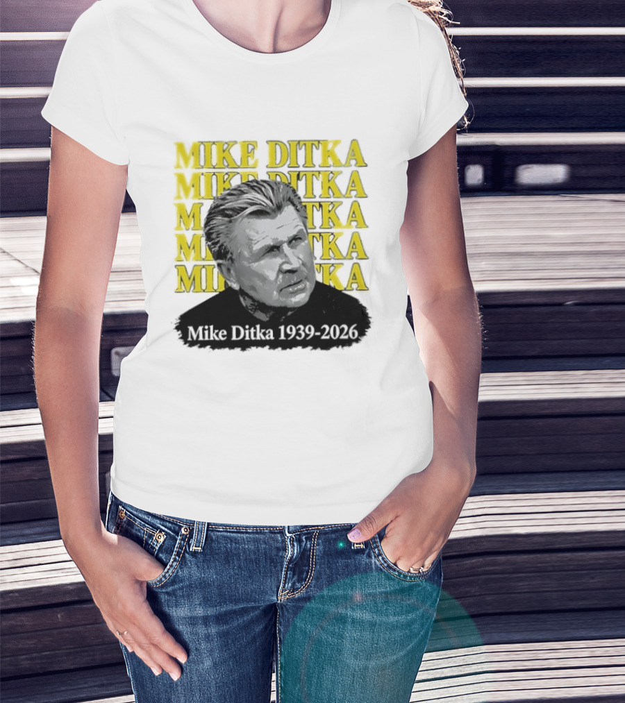 Mike Ditka Da Coach Chicago Bears 1939 2023 In Loving Memory T-Shirt