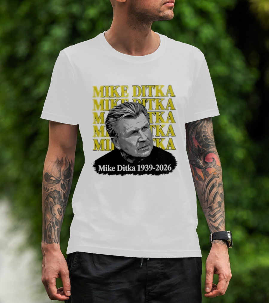 Mike Ditka Da Coach Chicago Bears 1939 2023 In Loving Memory T-Shirt