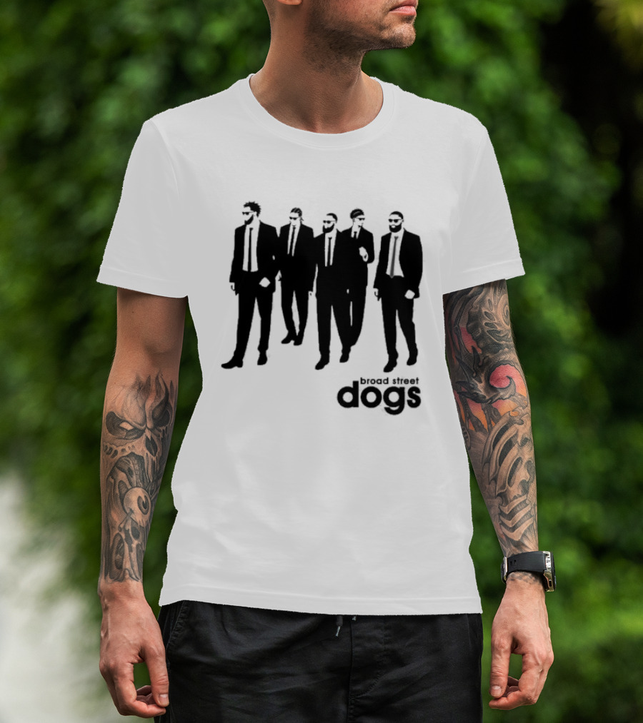 Philadelphia 76ers Broad Street Dogs Reservoir Dogs T-Shirt