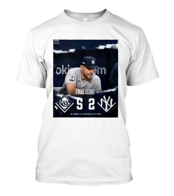 Final Score Tampa Bay Rays 5 New York Yankees 2 ALDS T-Shirt
