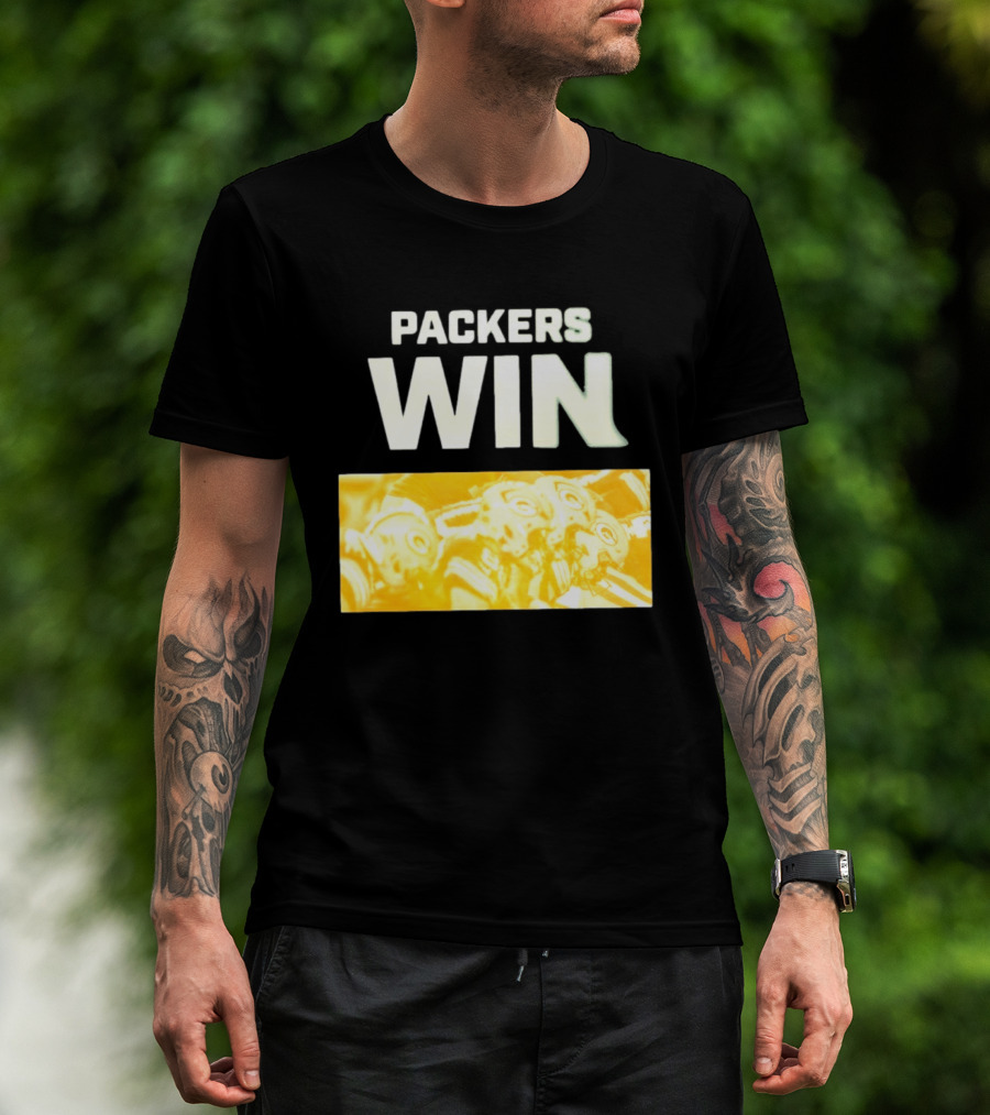 Packers Win Football Helmets Celebration T-Shirt