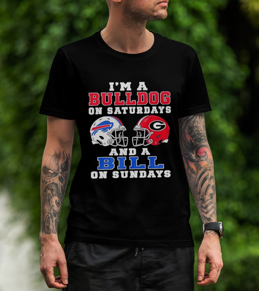 I'm A Bulldog On Saturdays And A Bill On Sundays Helmet T-Shirt