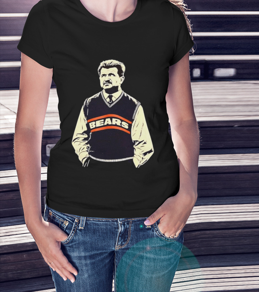 Legends DA Coach Chicago Bears Mike Ditka Bears Vest T-Shirt