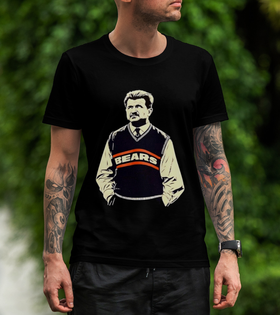 Legends DA Coach Chicago Bears Mike Ditka Bears Vest T-Shirt