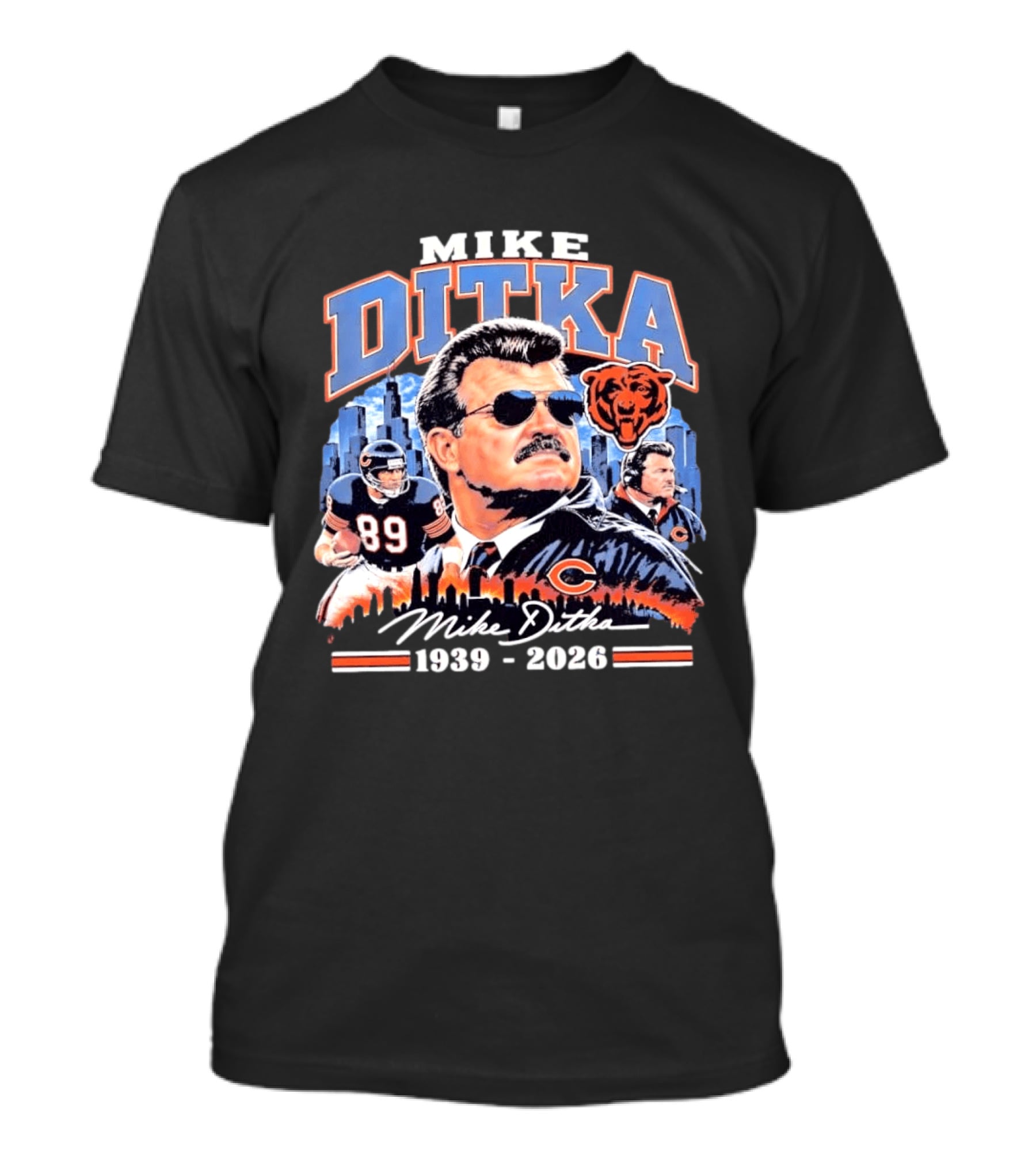 Mike Ditka Da Coach Chicago Bears Football Legend 1939 2026 Skyline T-Shirt