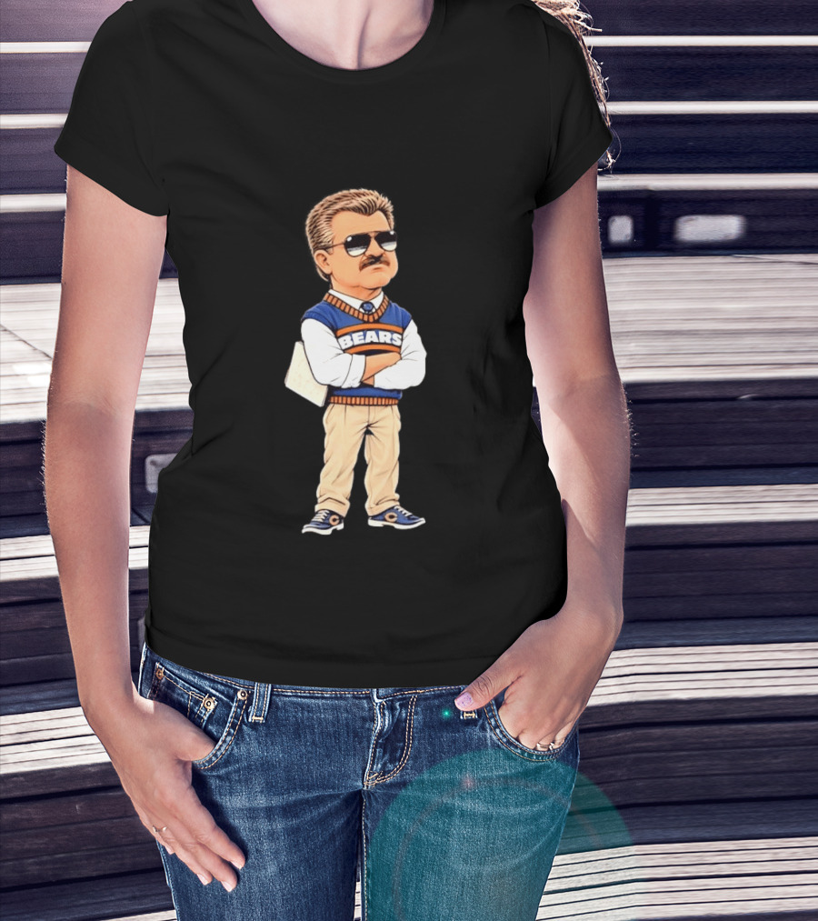 Mike Ditka Cartoon Character Chicago Bears Legend T-Shirt