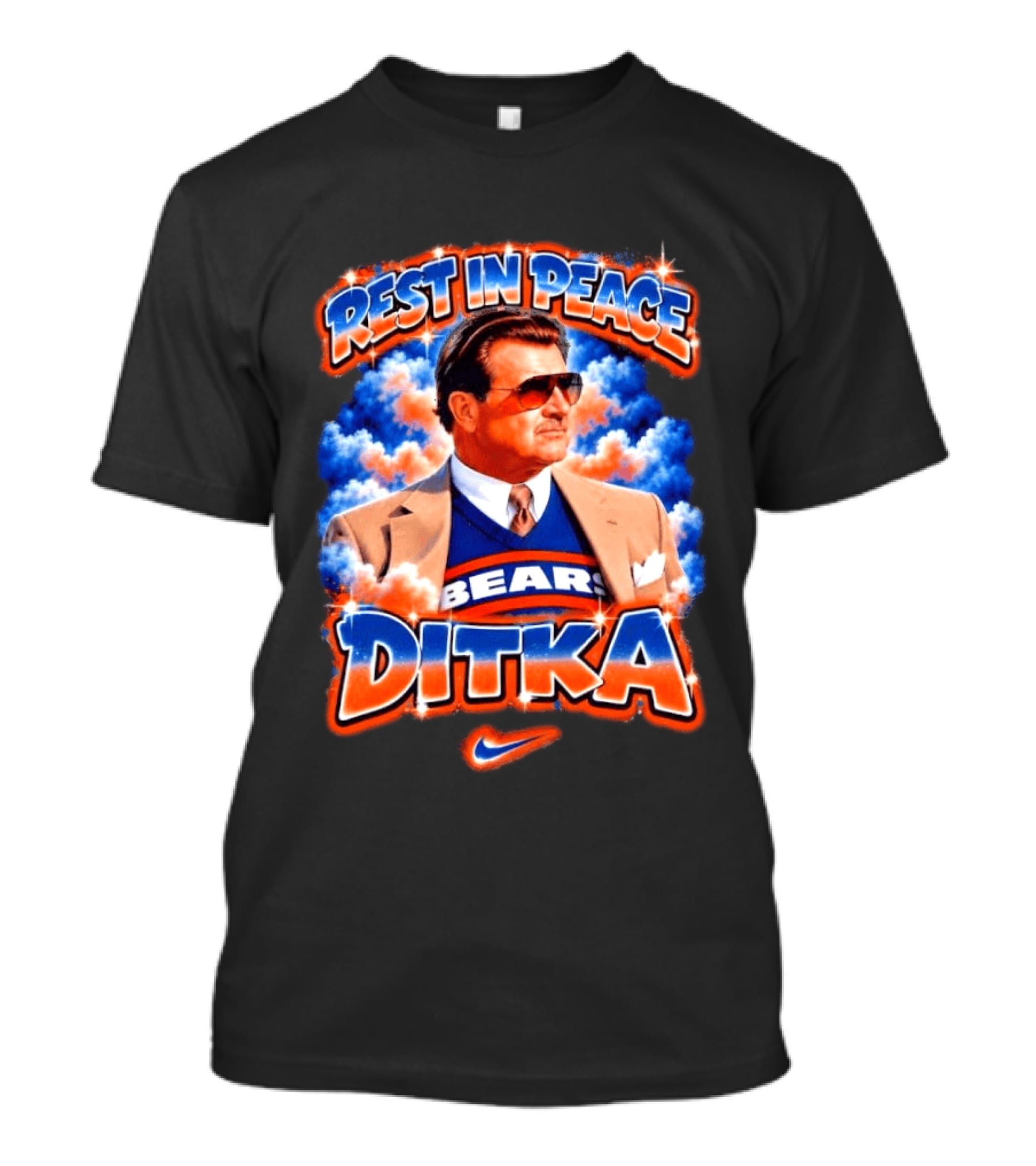 Rest In Peace Ditka Bears Legend With Nike T-Shirt