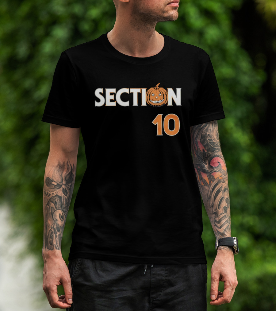 Section 10 Pumpkin Halloween Jack O' Lantern T-Shirt