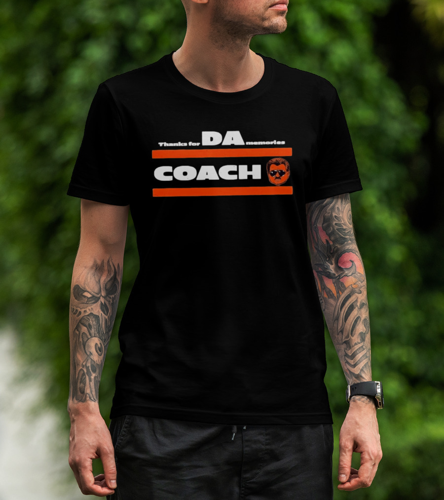 Thank For DA Memories Coach Mike Ditka Chicago Bears Football T-Shirt