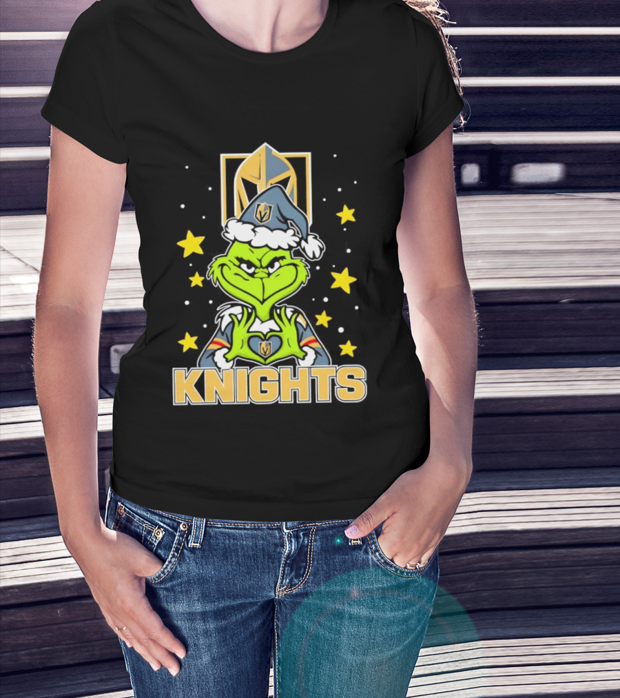 Vegas Golden Knights Grinch Christmas T-Shirt
