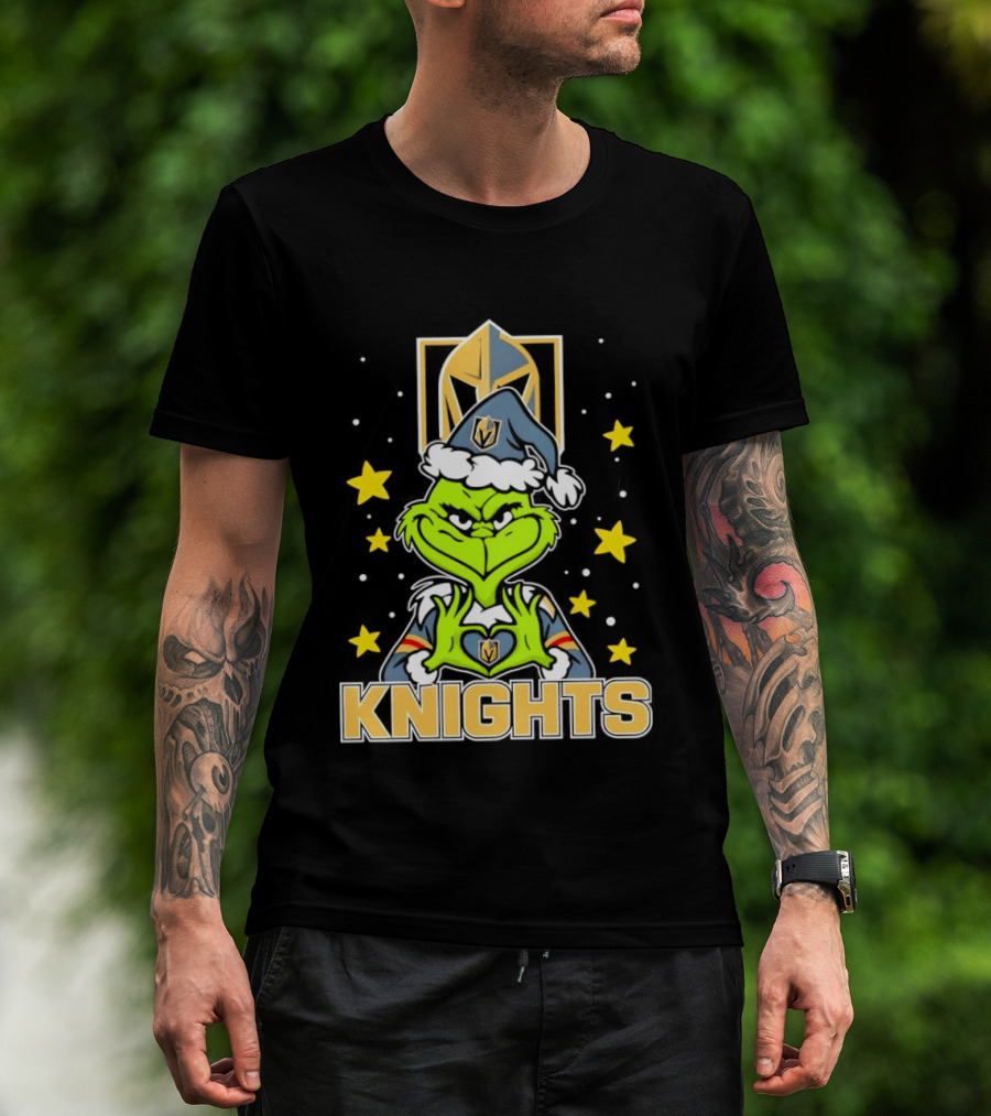 Vegas Golden Knights Grinch Christmas T-Shirt