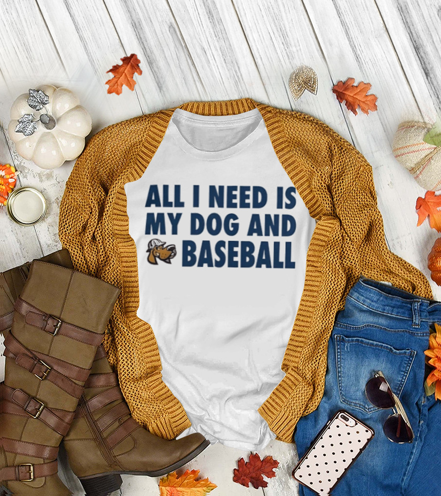 Midland RockHounds All I Need Is My Dog And Baseball T-Shirt