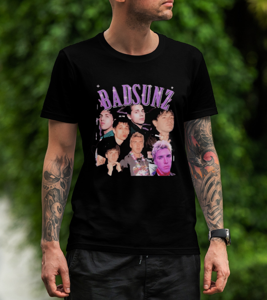 BAD SUNS BAD SUNZ Music Band Collage T-Shirt