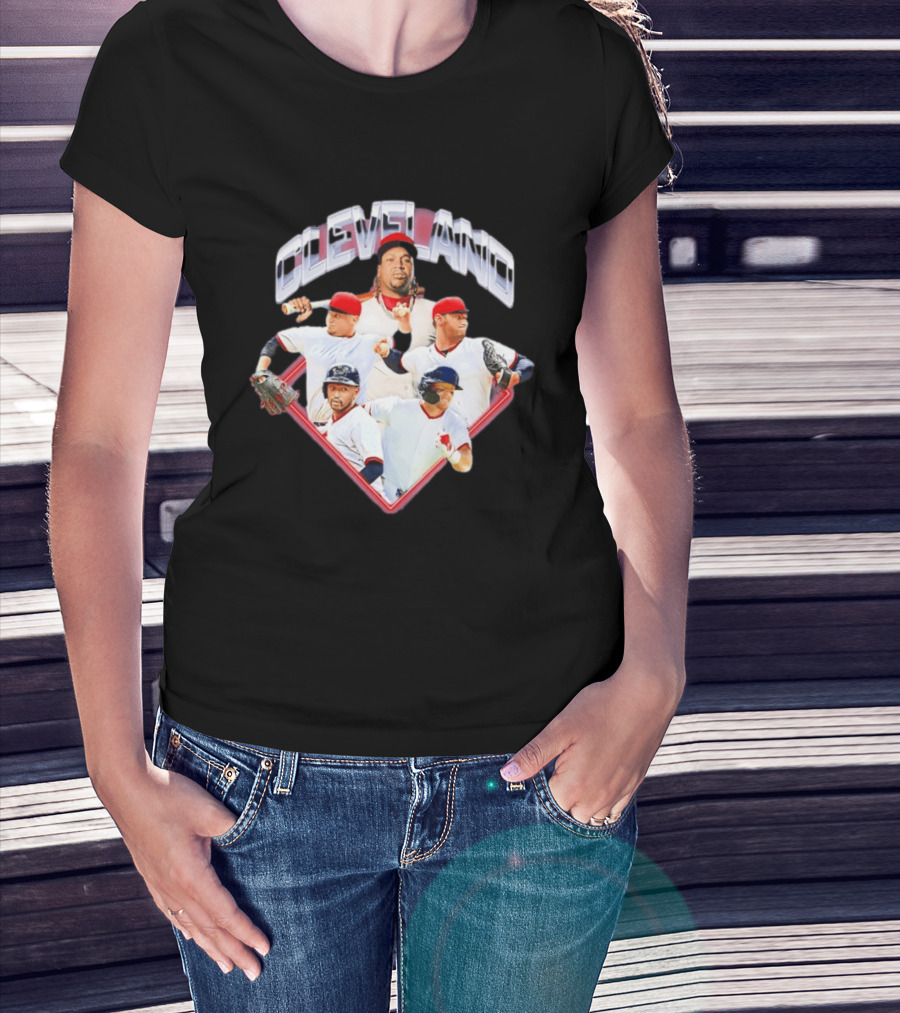Cleveland Guardians MLB 2026 Diamond Stars Collage T-Shirt