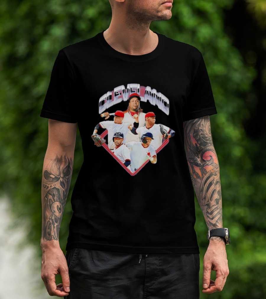 Cleveland Guardians MLB 2026 Diamond Stars Collage T-Shirt