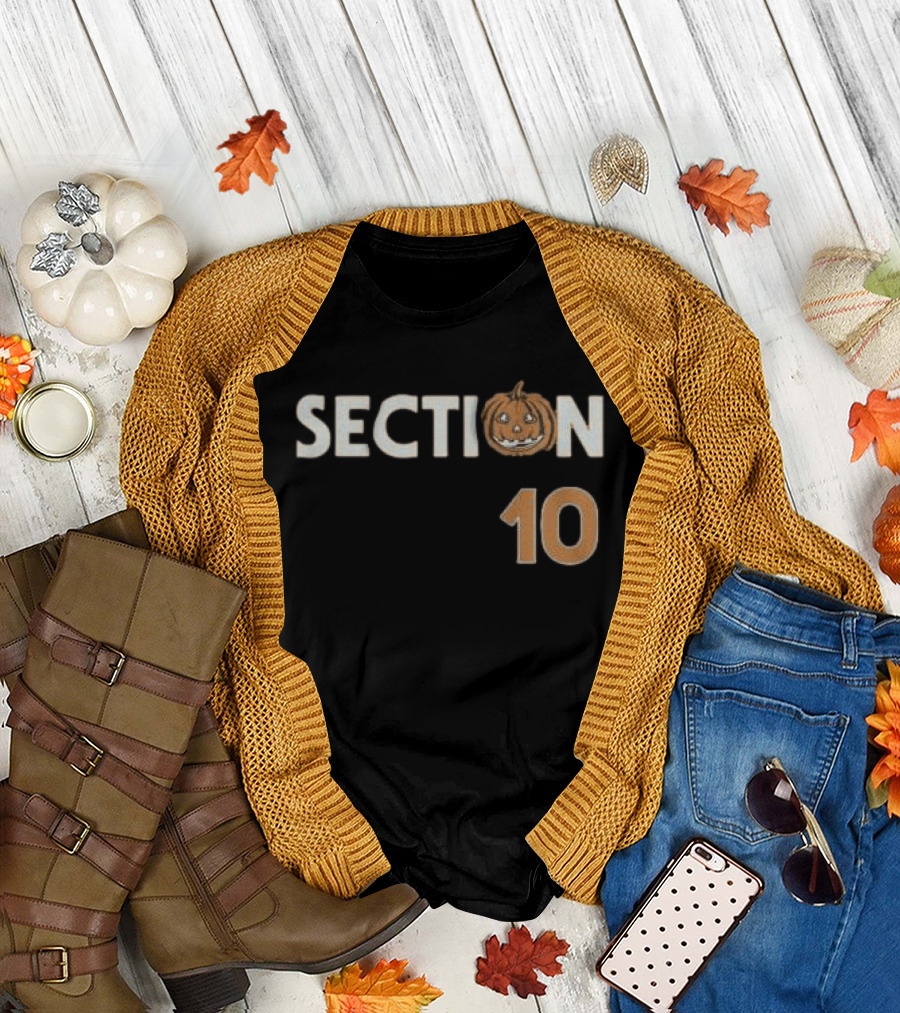 Section 10 Pumpkin Face Halloween T-Shirt