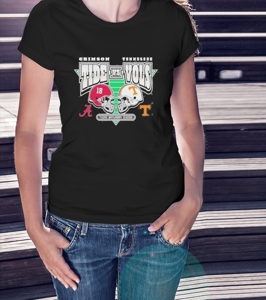 Alabama Crimson Tide Tennessee Volunteers Football Rivalry Third Saturday October 2026 T-Shirt