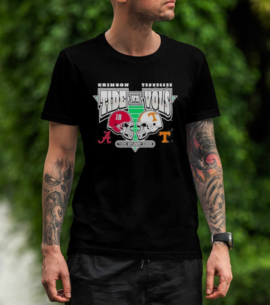Alabama Crimson Tide Tennessee Volunteers Football Rivalry Third Saturday October 2026 T-Shirt