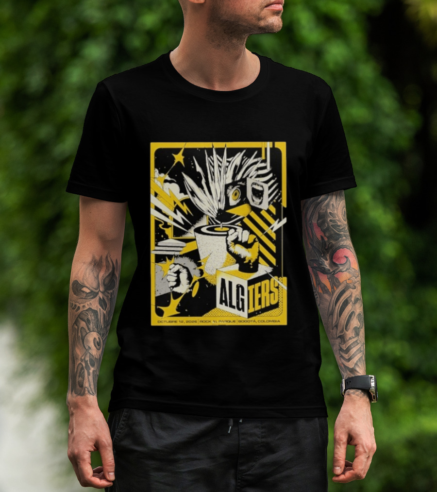 Algiers Live October 12 2026 Rock Al Parque Bogotá Colombia Event T-Shirt