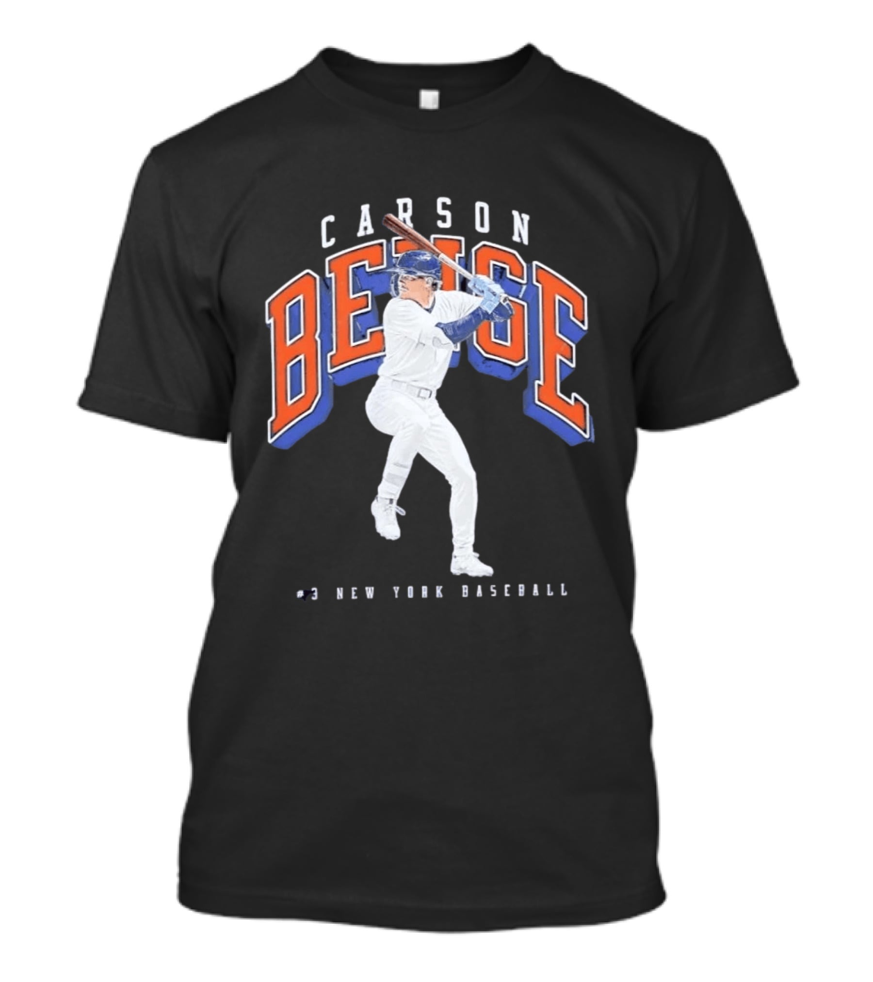 Carson Benge No 3 New York Baseball Mets T-Shirt