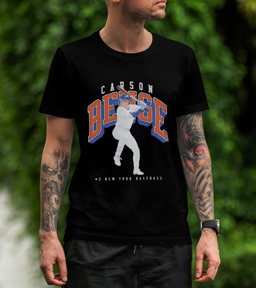 Carson Benge No 3 New York Baseball Mets T-Shirt