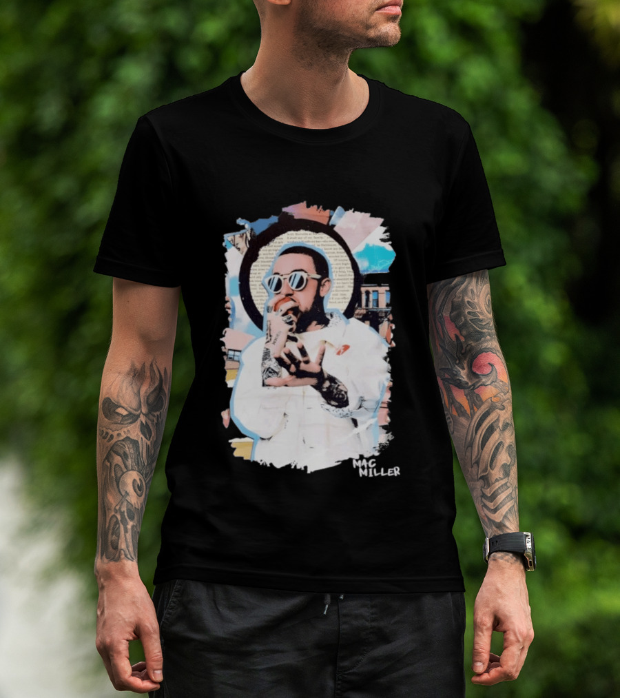 Mac Miller Collage Hip Hop Rap Music Artist Style Fan Merchandise T-Shirt