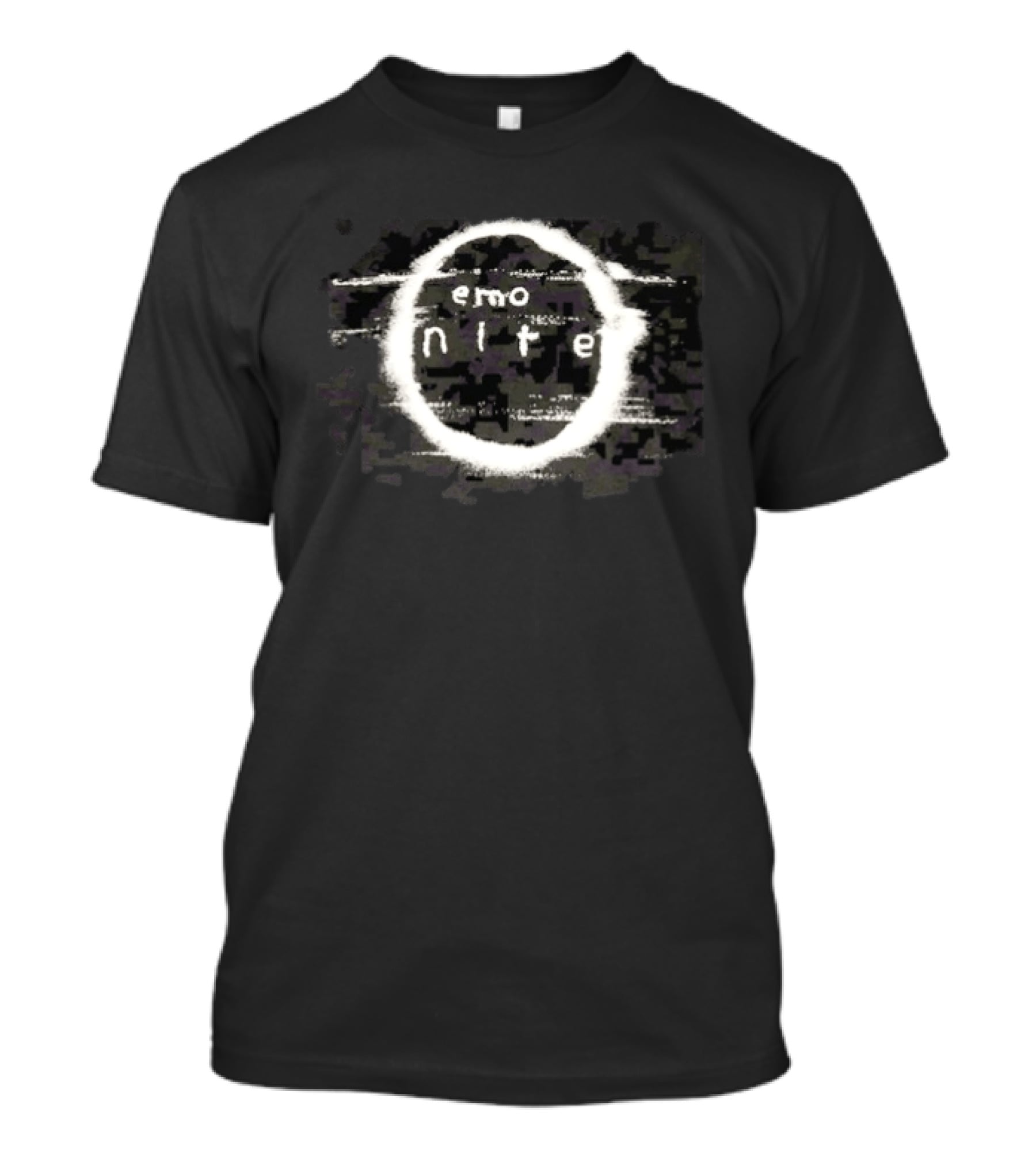 Emo Nite The Ring Grunge Style White Circular T-Shirt