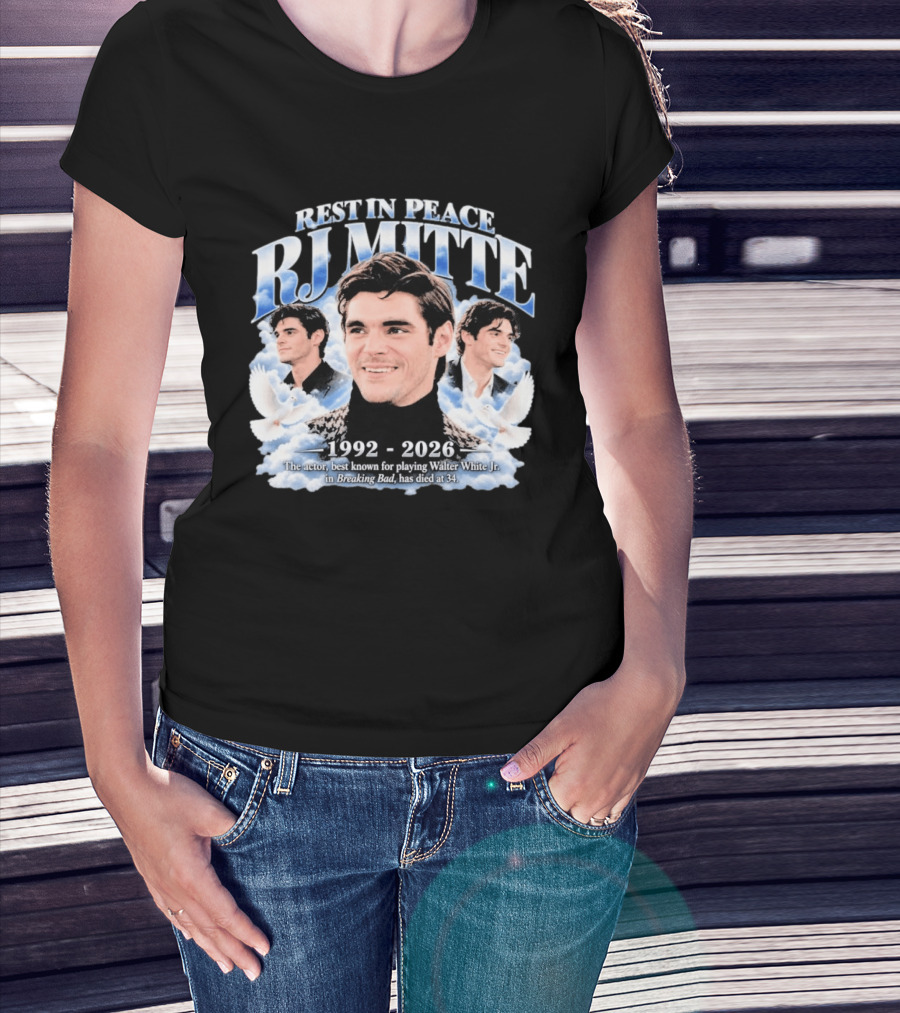 Rest In Peace RJ Mitte 1992 2026 Walter White Jr Breaking Bad T-Shirt