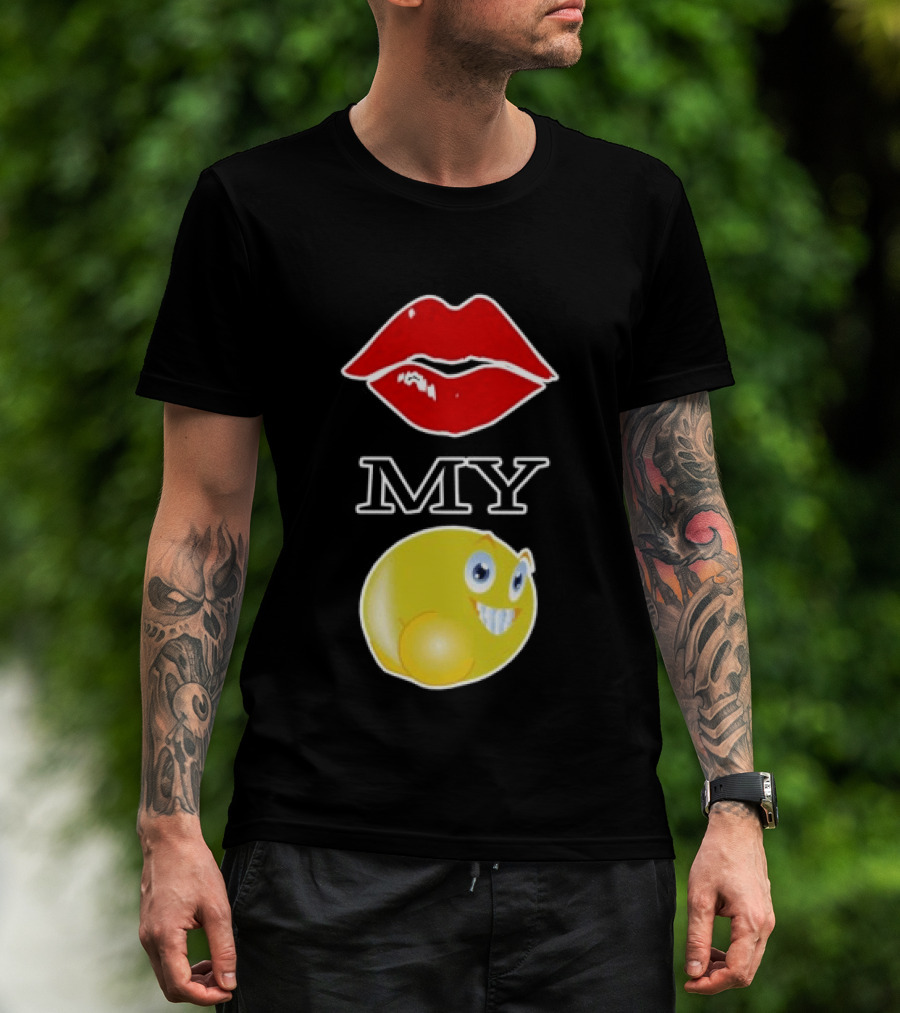 Grimykids Store Kiss My Emoji T-Shirt