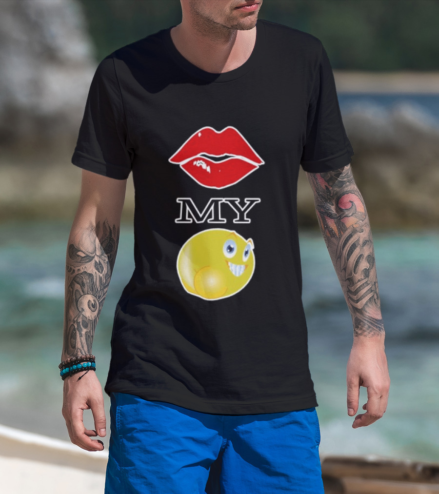 Grimykids Store Kiss My Emoji T-Shirt