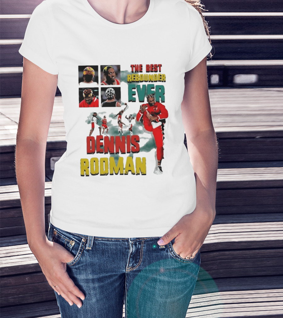 Dennis Rodman The Best Rebounder Ever Chicago Bulls Legend T-Shirt