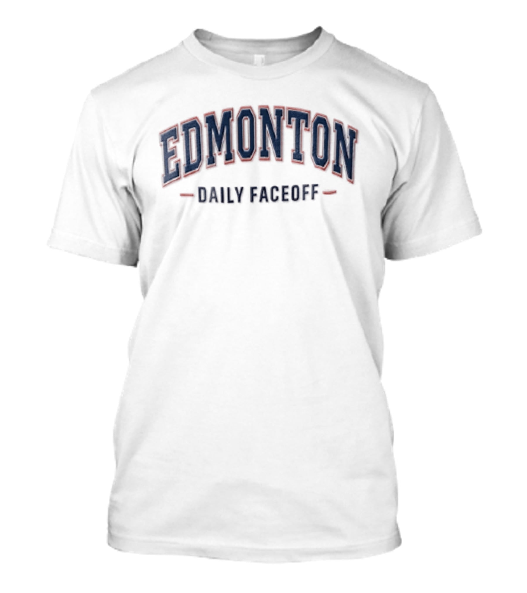 Edmonton Oilers Daily Faceoff Arched Sports T-Shirt