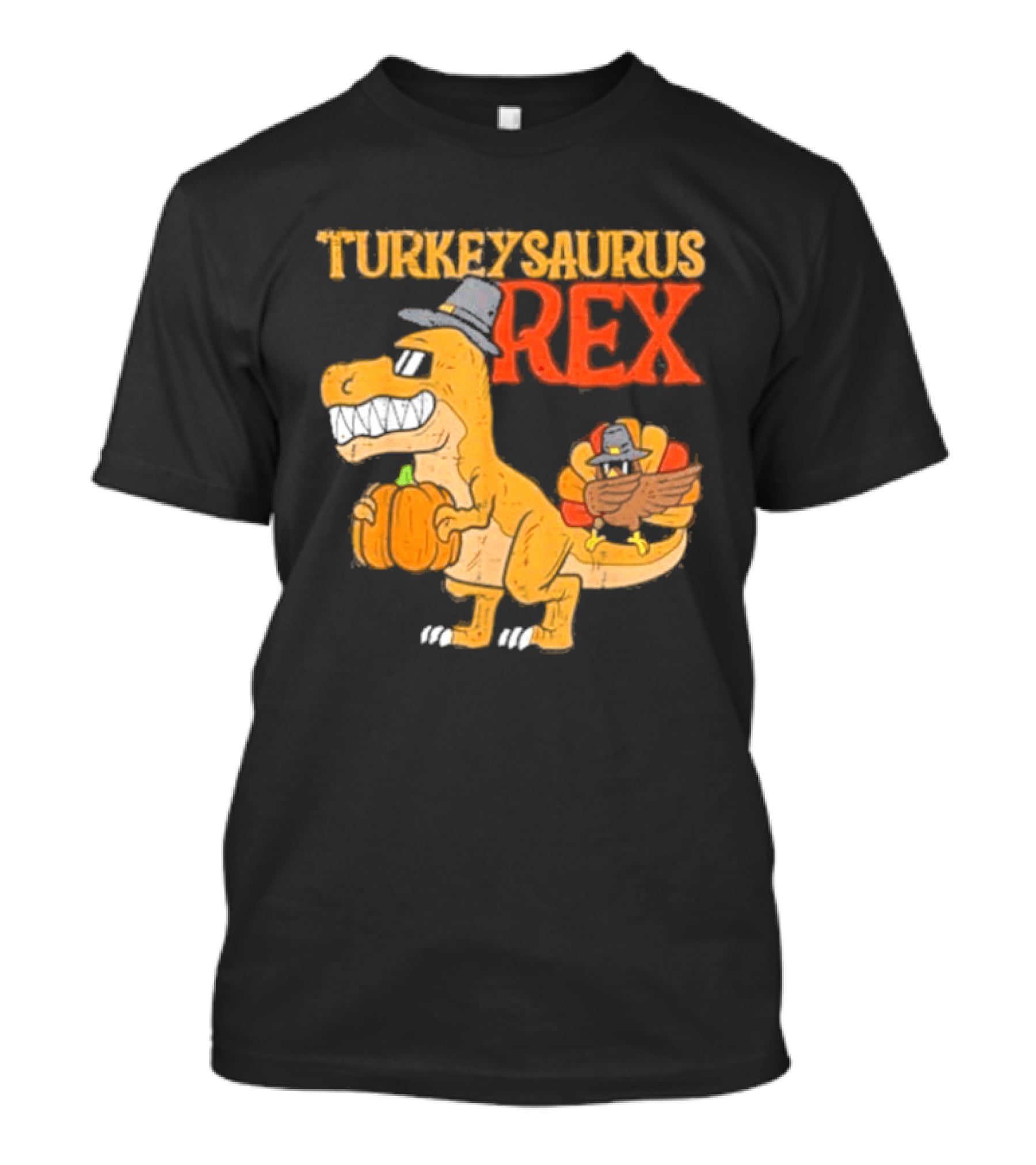 Turkeysaurus Rex Toddler Boys Thanksgiving Dab Turkey Dino 2024 T-Shirt