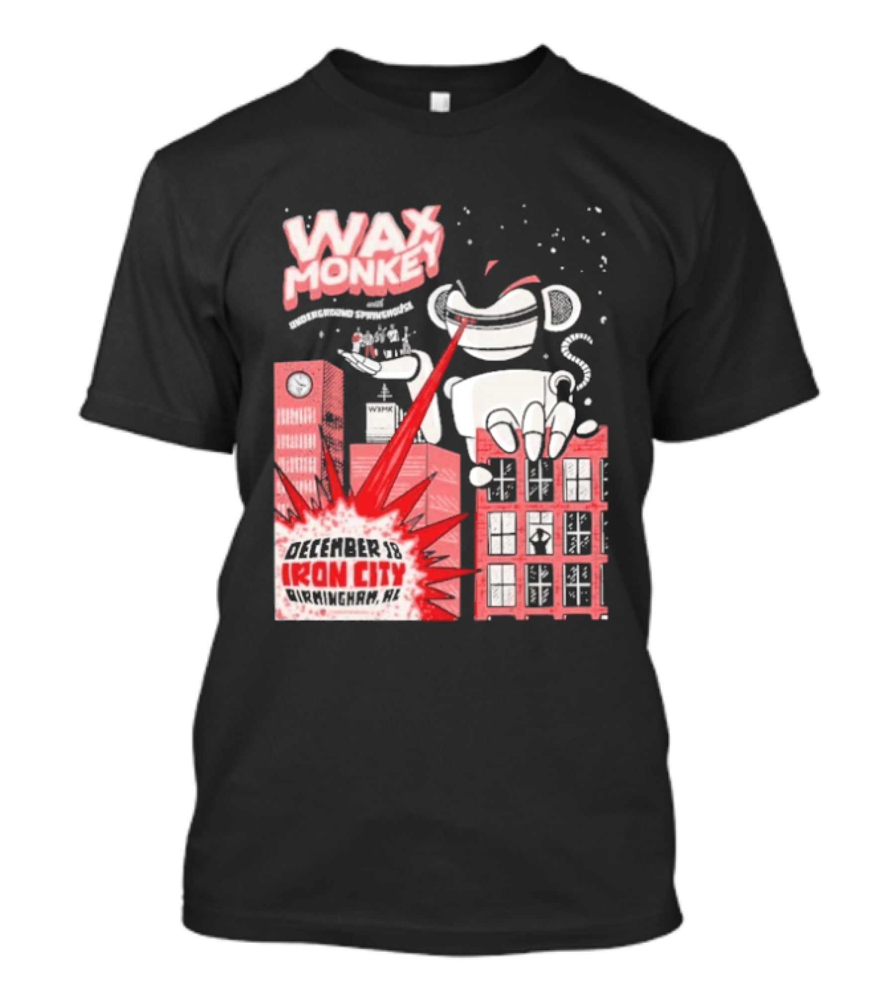 Wax Monkey Iron City Birmingham AL December 18 2026 T-Shirt