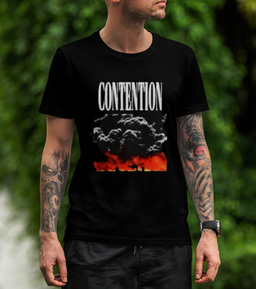 CONTENTION Xcontentionx Store Nuclear Summer Explosive Cloud T-Shirt