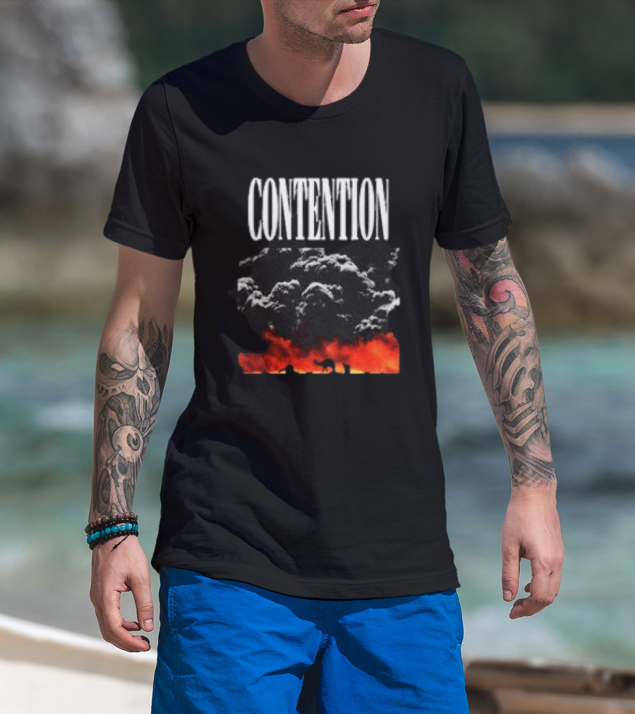 CONTENTION Xcontentionx Store Nuclear Summer Explosive Cloud T-Shirt