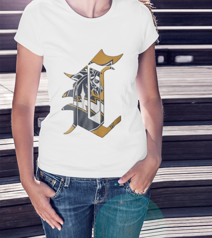 Los Angeles Chargers Old English Letter C Horse Head T-Shirt