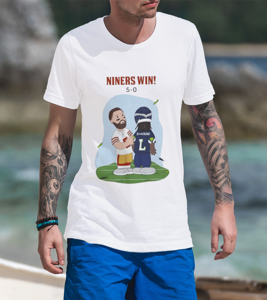 Niners Win 5 0 Bh Pigeons San Francisco 49ers Football T-Shirt