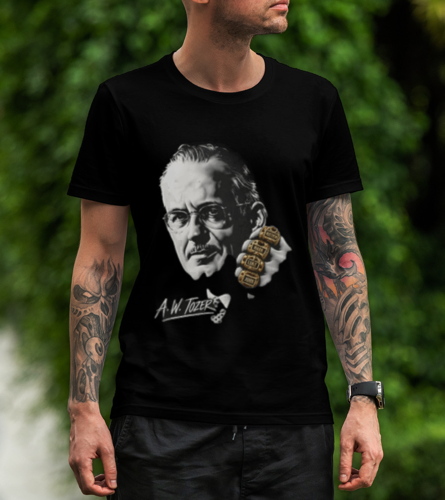 A W Tozer Glasses Three Championship Rings T-Shirt