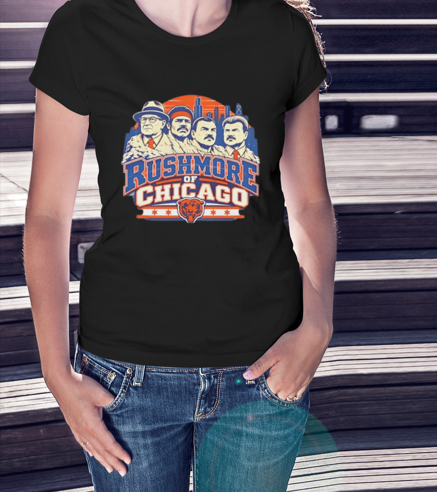 Rushmore Of Chicago Bears Iconic City T-Shirt