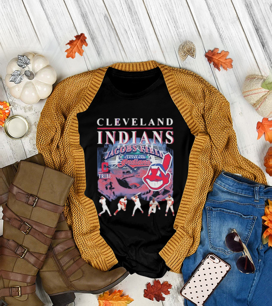 Cleveland Indians Jacobs Field Tribe Home Of The Indians T-Shirt
