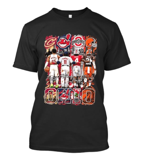 Ohio Cavaliers Guardians Buckeyes Browns Mitchell Ramirez Smith Ward T-Shirt