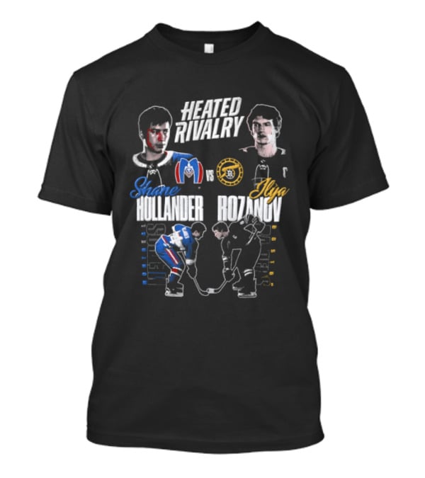 Heated Rivalry Shane Hollander Ilya Rozanov Montreal Metros Boston Raiders T-Shirt