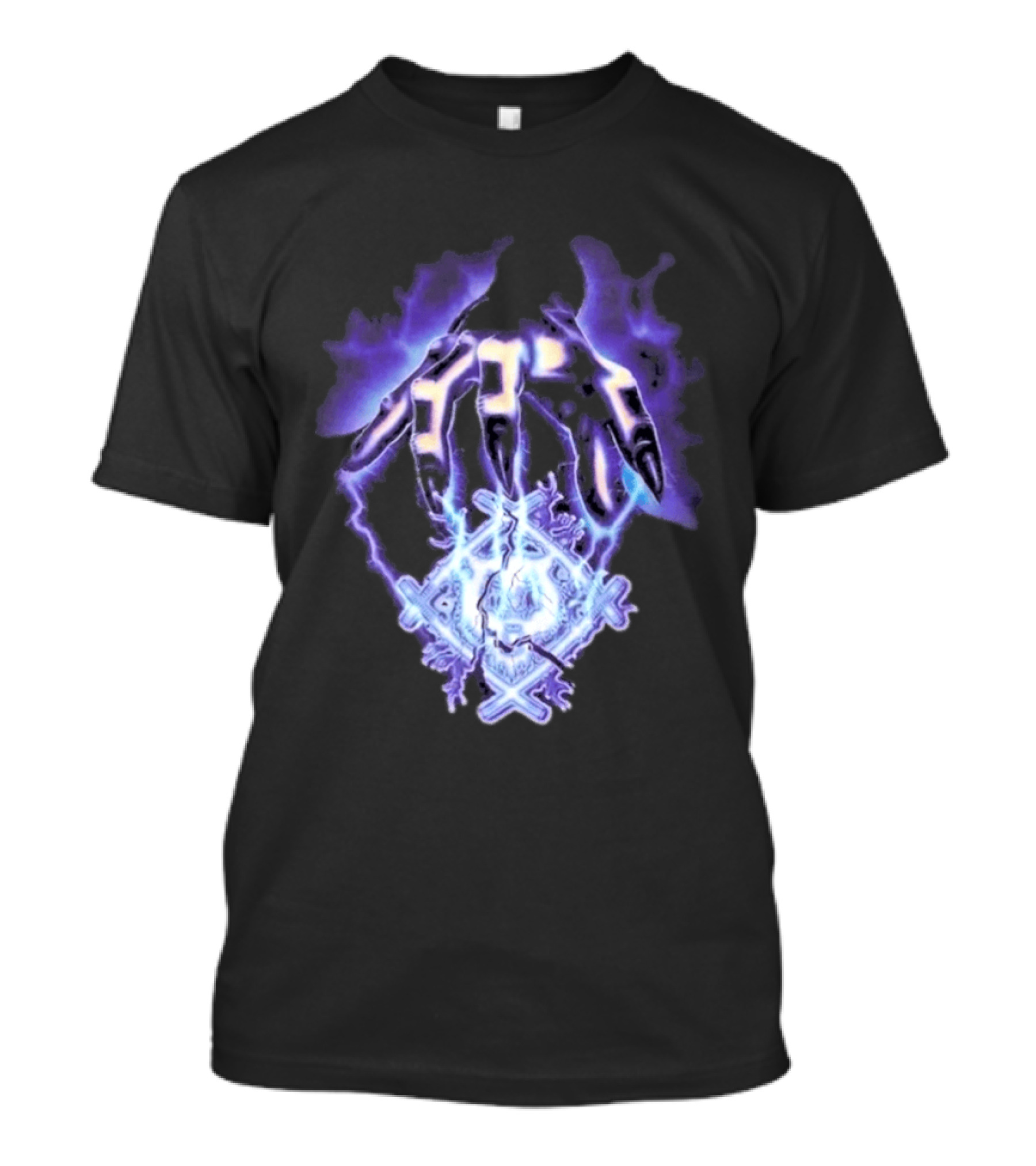 Hollowsquad La Grim Electric Lightning Skull And Claws T-Shirt