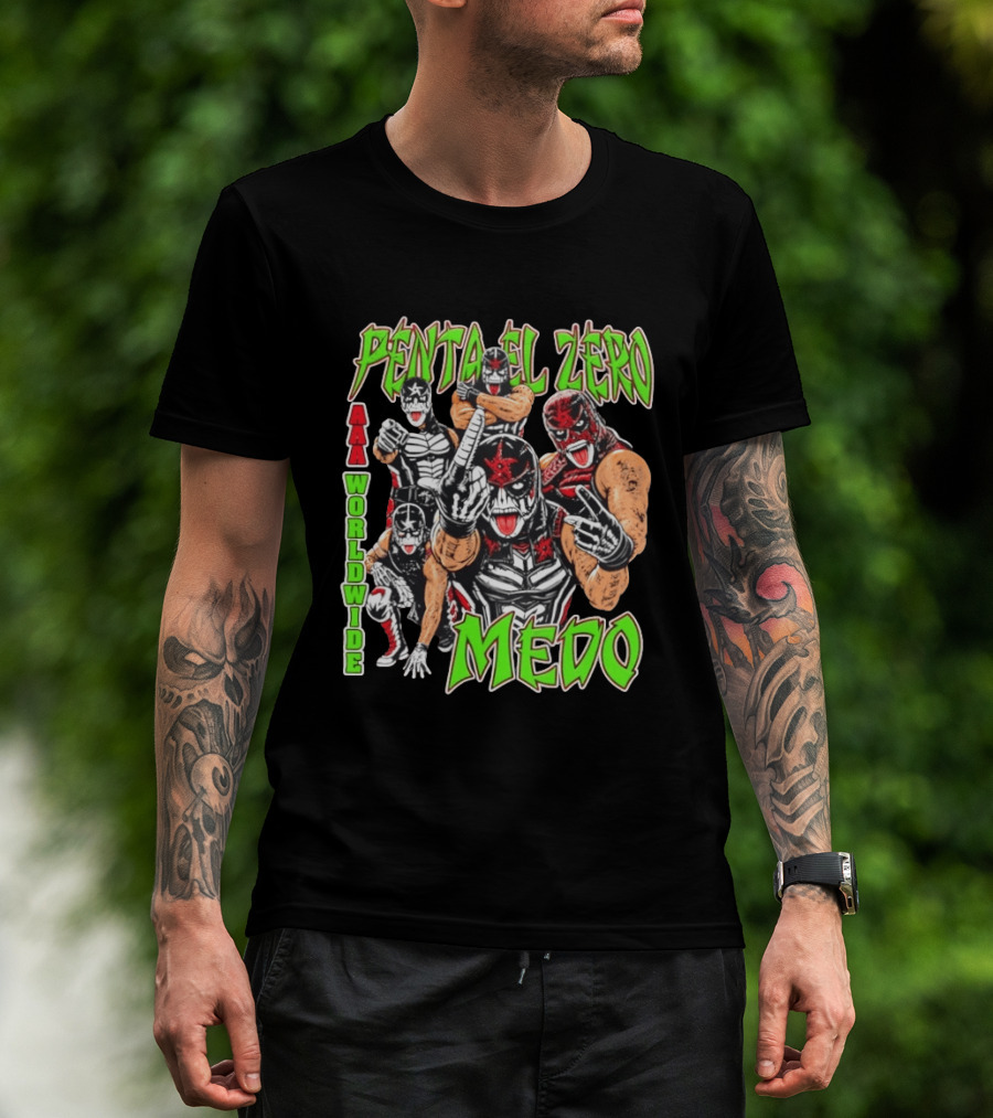 Penta El Zero Medo AAA Worldwide Wrestling Champions T-Shirt