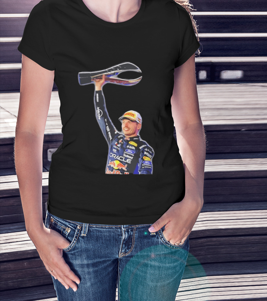 Max Verstappen Oracle Red Bull Racing 2026 Champion Trophy Celebration T-Shirt
